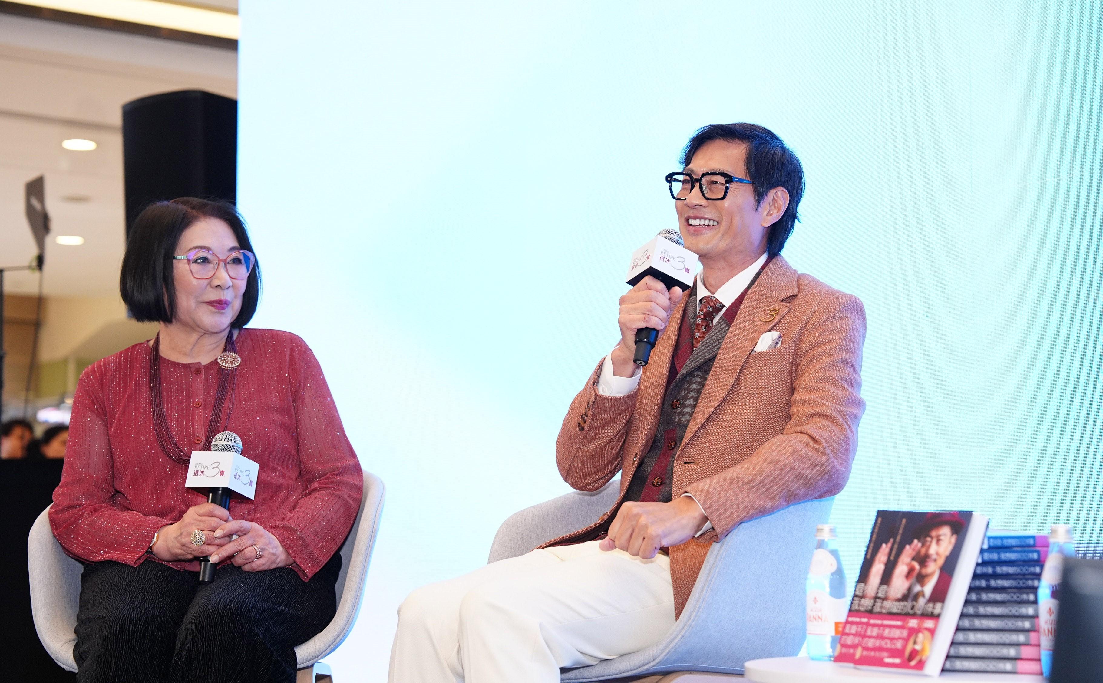 香港按揭證券有限公司今日（一月二十一日）舉辦《退休後，我想做的100件事》首映禮及分享會。微電影兩位主角黃德斌及李司棋，向與會人士分享拍攝點滴及對退休生活的看法。