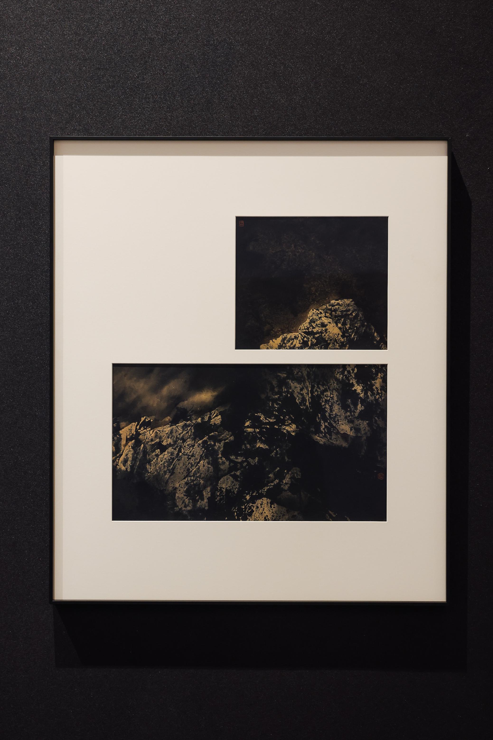 Jointly organised by the Art Promotion Office and the Shenzhen Fringe Art Center, the fourth exhibition "Debate on Form and Spirit" of the "Ink Art Ensembles" Exhibition Series in the Greater Bay Area is on display until March 28 at Xiqiao Mountain Art Museum (Youwei Art Museum) in Foshan. Photo shows Hong Kong artist Tony Ng's ink artwork "Mutter III".