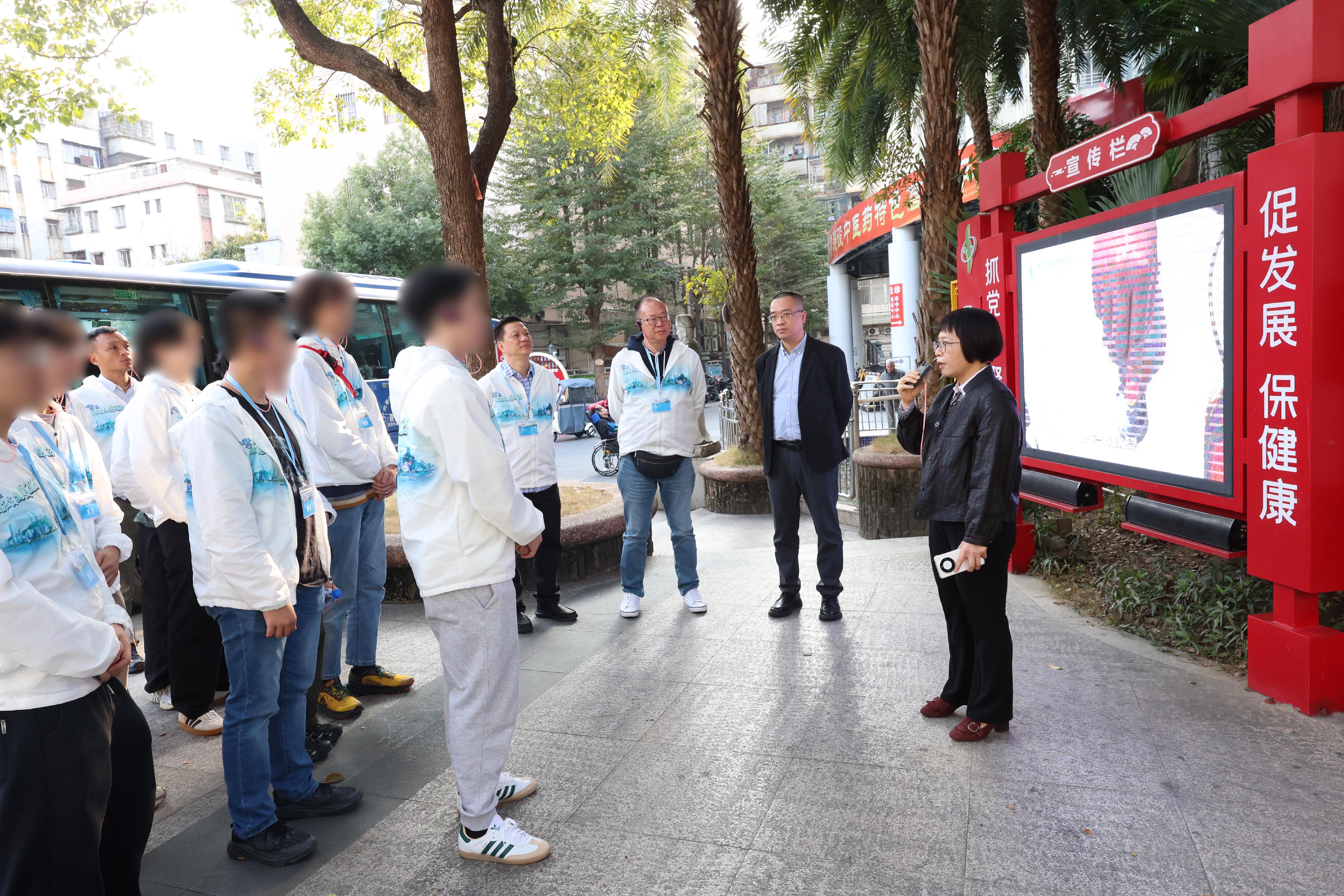 To further cultivate national consciousness and positive values in young rehabilitated persons, correctional officers led youths who have completed their sentences and are under statutory supervision to participate in the Greater Bay Area Experience Exchange Tour 2026, visiting Foshan and Zhuhai in the Guangdong-Hong Kong-Macao Greater Bay Area for three days and two nights of exchanges, so that they could learn about the country's history and culture as well as its developments in various fields. Photo shows young rehabilitated persons visiting a Chinese medicine hospital in Foshan on February 7 to understand the long history of Chinese medicine and the development of the healthcare system.