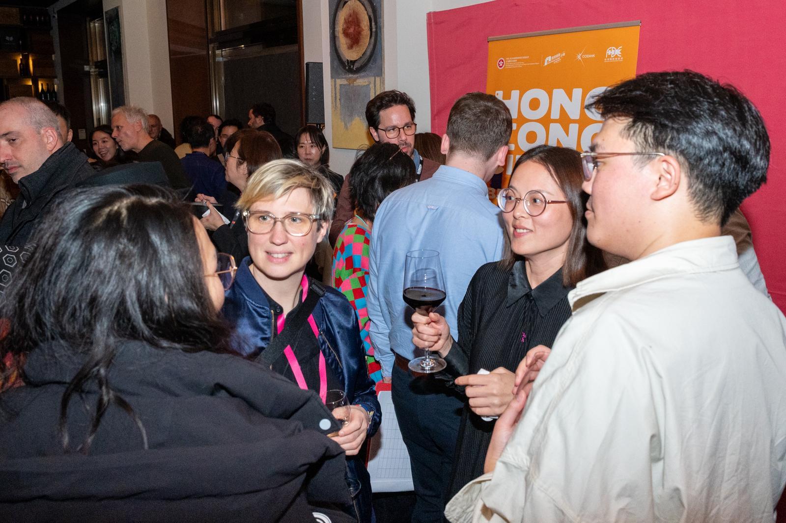 The Cultural and Creative Industries Development Agency under the Culture, Sports and Tourism Bureau and the Hong Kong Film Development Council led an industry delegation to participate in the 76th Berlin International Film Festival (Berlinale) in Germany and organised a Hong Kong Night networking reception on February 13 (Berlin time).