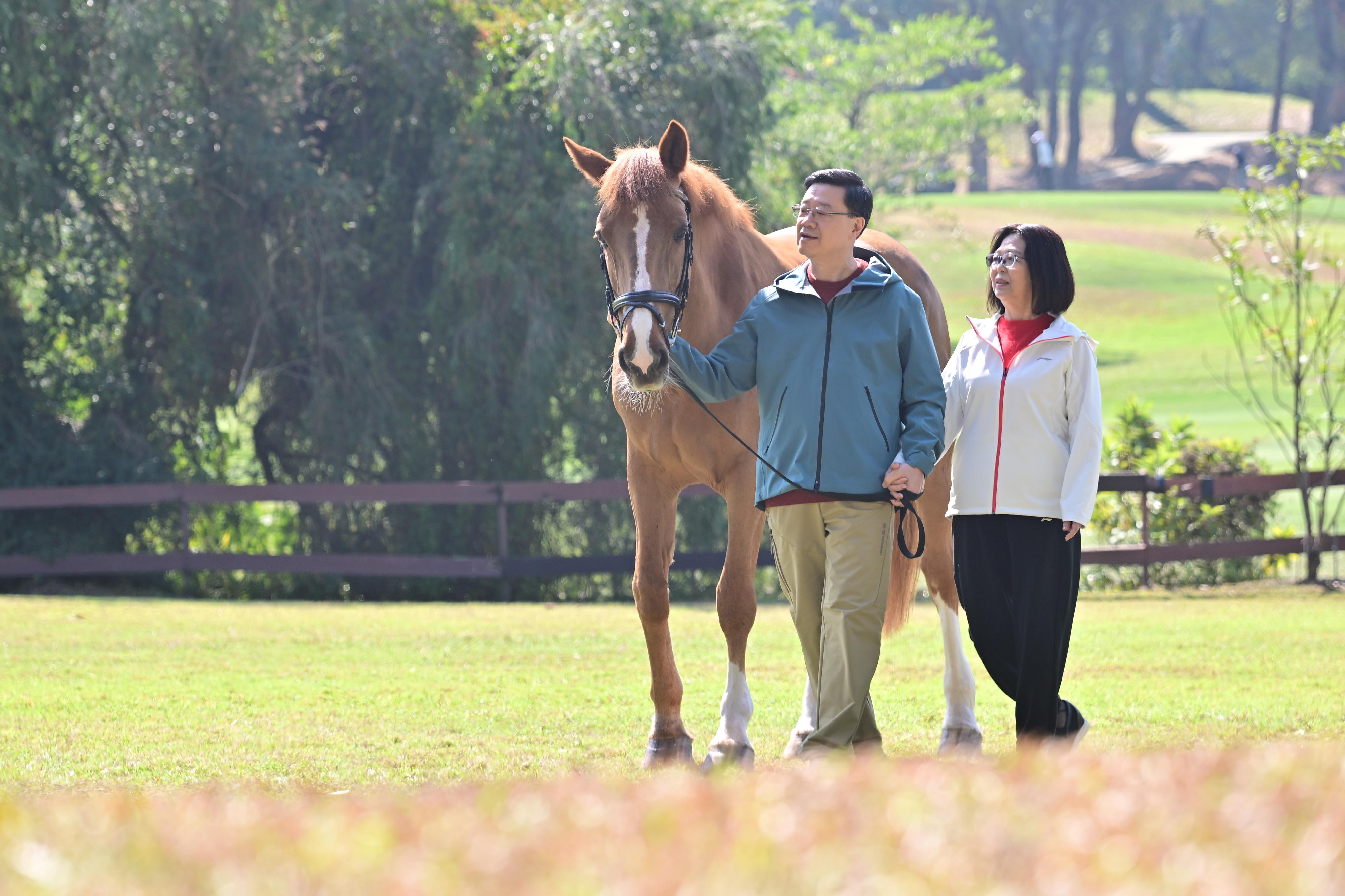 The Chief Executive, Mr John Lee, delivered his Chinese New Year message today (February 16). Mr Lee and Mrs Lee wished for every sector in Hong Kong to lead the way, for every endeavour to meet with swift success, and for the Year of the Horse to bring good fortune and joy to all.