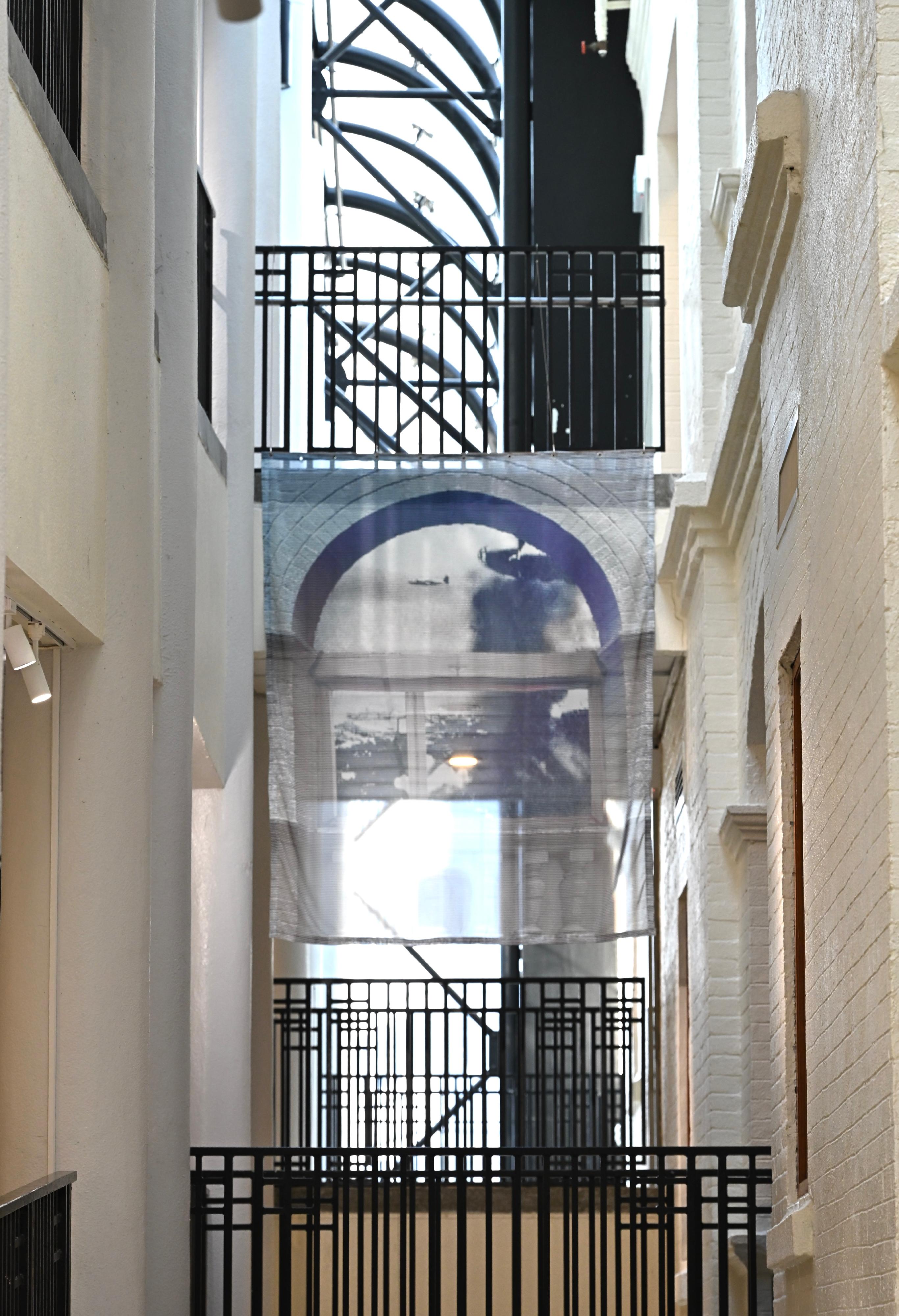 The Hong Kong Visual Arts Centre is staging the "vA! Residency - Incising the Matrix: If Birdwood Block..." exhibition from today (March 12), featuring prints and installations by Hong Kong artist Jay Lau. Photo shows a work from the series "Translucent Curtains".