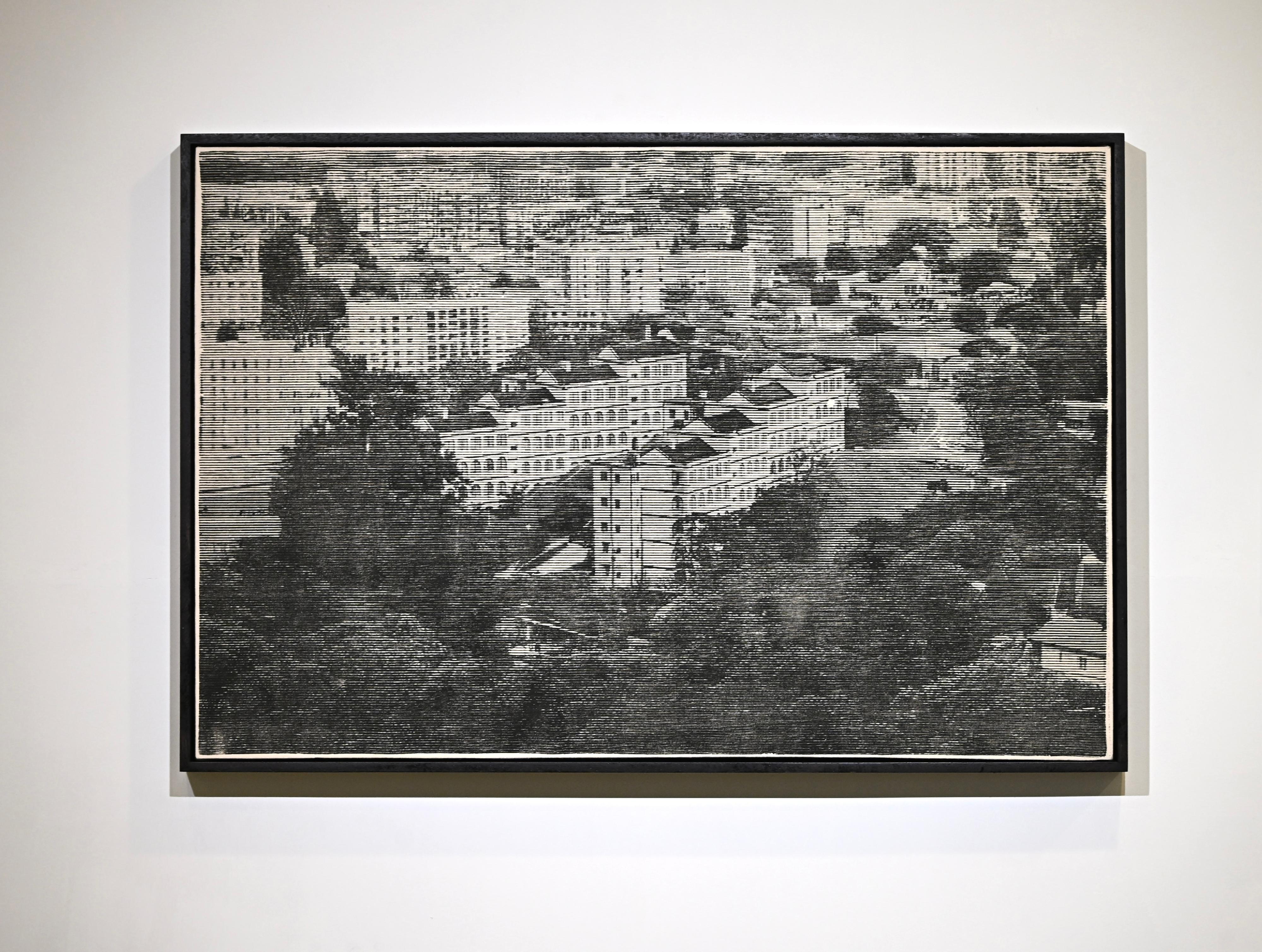 The Hong Kong Visual Arts Centre is staging the "vA! Residency - Incising the Matrix: If Birdwood Block..." exhibition from today (March 12), featuring prints and installations by Hong Kong artist Jay Lau. Photo shows a print from the series "Reversed Scenery".