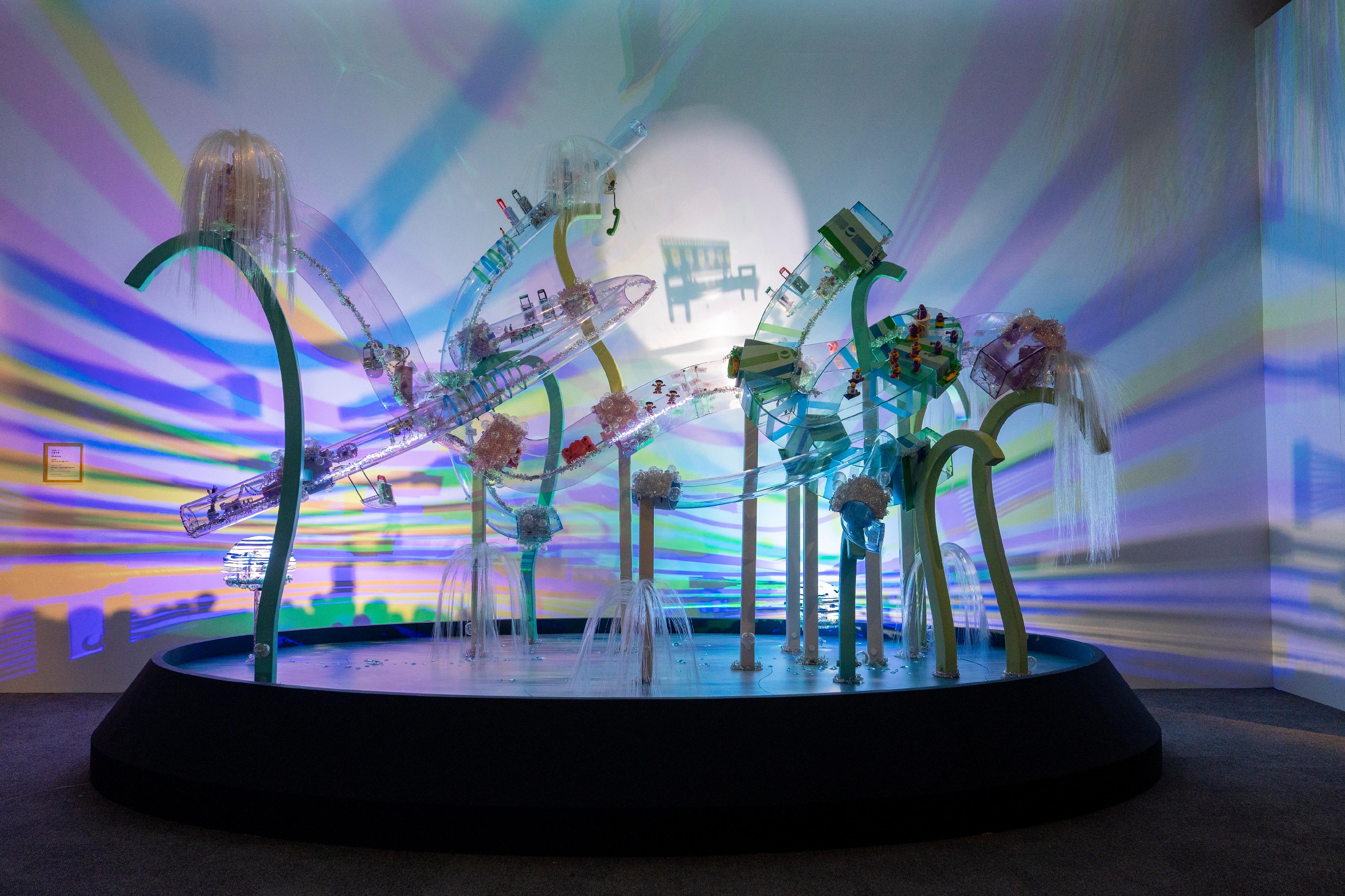 The Hong Kong Museum of Art is staging the "Live: Hong Kong Art Exhibition" starting from tomorrow (March 20), featuring artworks from 19 artists who are actively shaping the city's contemporary art scene. Photo shows artist Angela Yuen&rsquo;s artwork "Mirage: Lingering & Beyond".