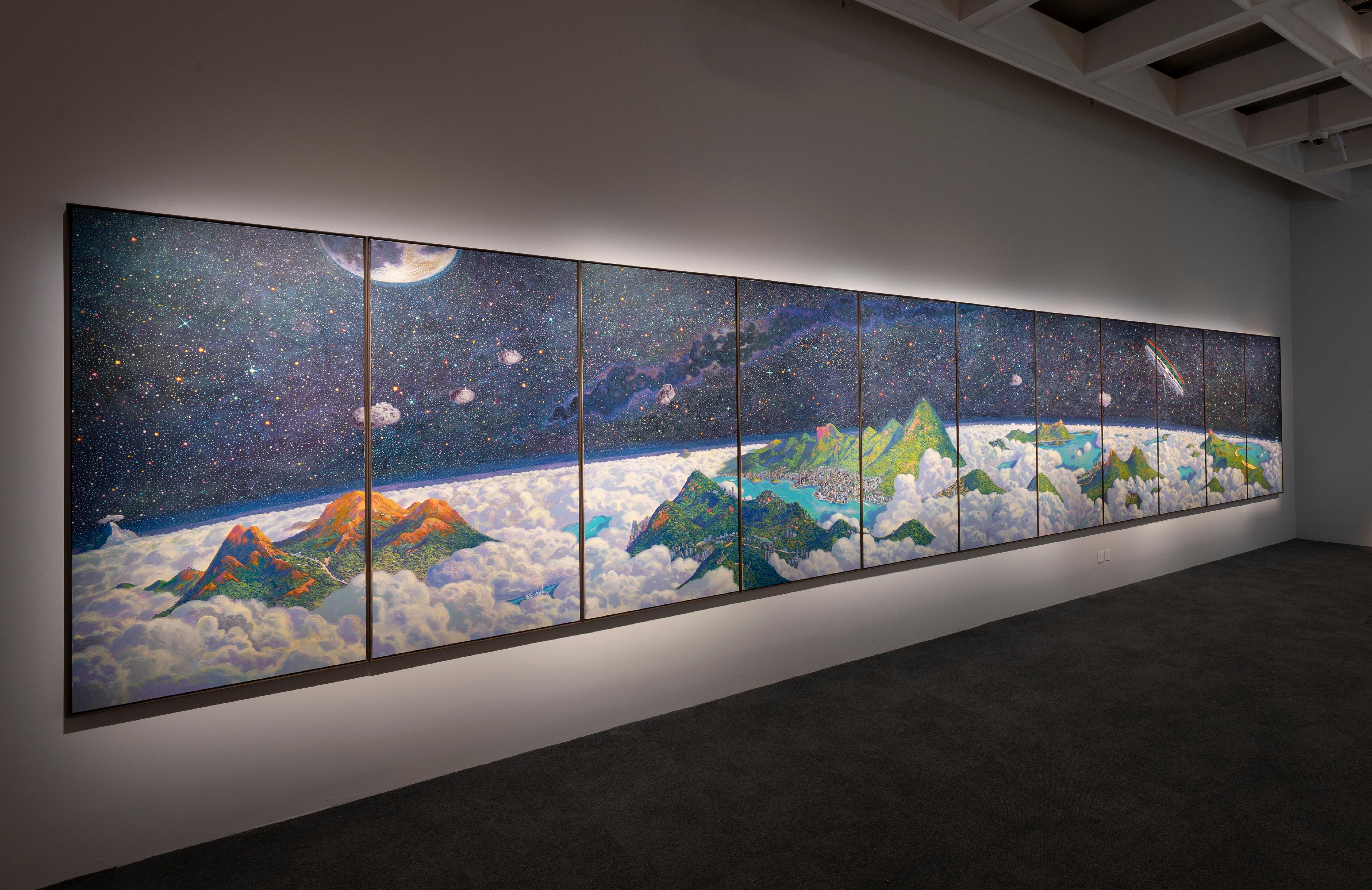 The Hong Kong Museum of Art is staging the "Live: Hong Kong Art Exhibition" starting from tomorrow (March 20), featuring artworks from 19 artists who are actively shaping the city's contemporary art scene. Photo shows artist Wong Chun-hei's artwork "The Star Ferry Tale".