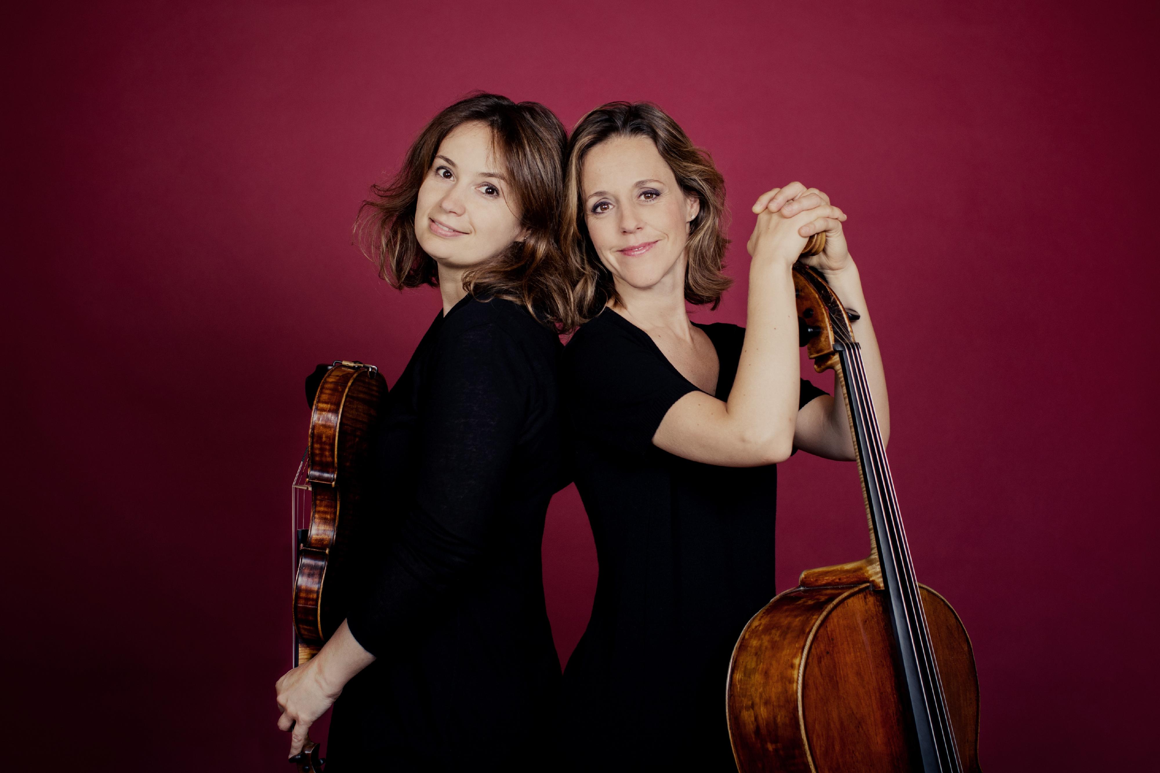 An international top-notch orchestra and acclaimed musicians will stage performances at the Leisure and Cultural Services Department's "Great Music 2026" from June to December. Photo shows cellist Sol Gabetta (right) and violinist Patricia Kopatchinskaja (left). (Photo source: Julia Wesely)