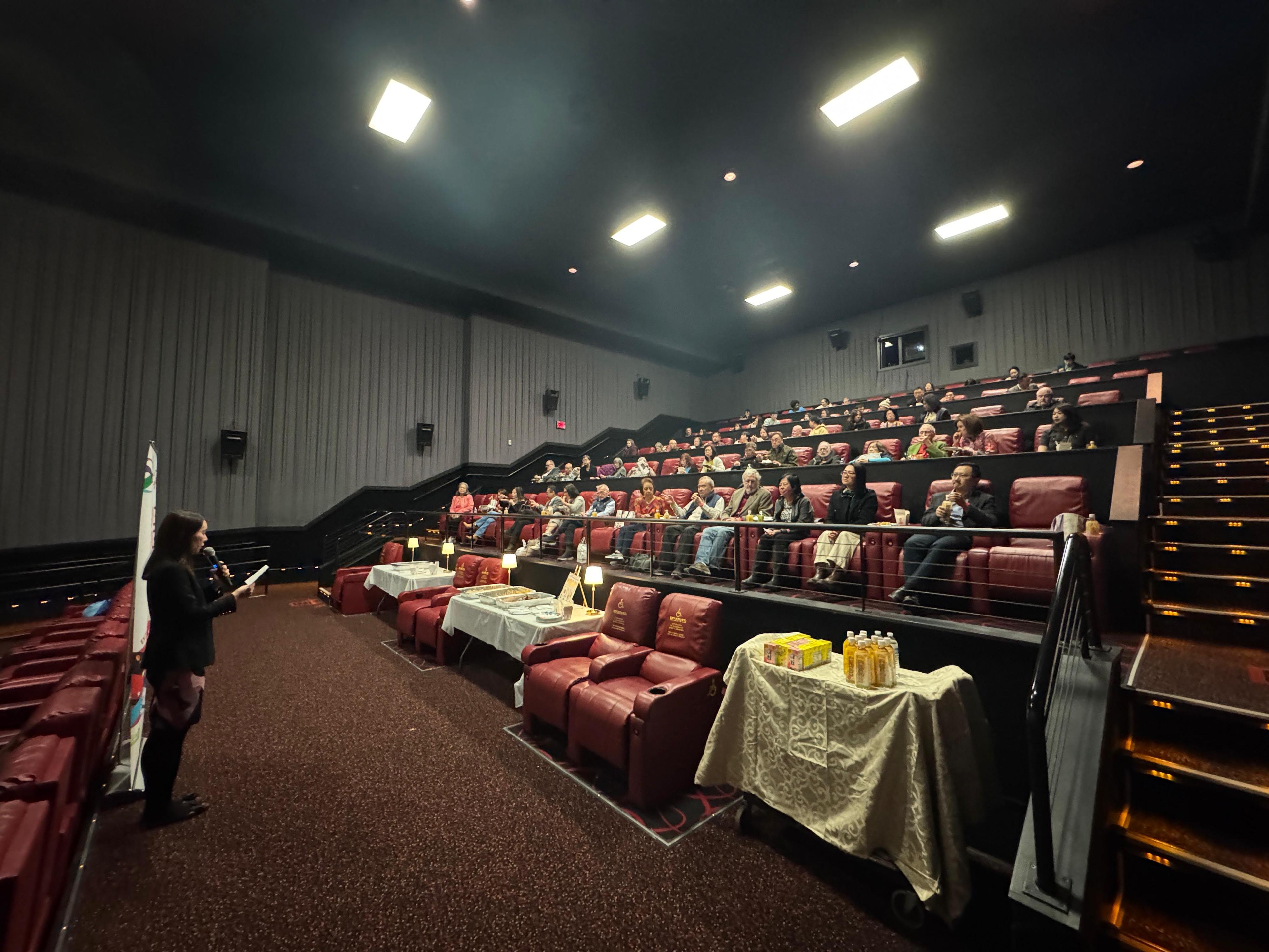 The Hong Kong Economic and Trade Office in Washington, DC (HKETO, Washington DC), presents "Hong Kong at the Movies", a four-day film series from March 23, featuring some of Hong Kong's most celebrated films. Photo shows the Director of the HKETO, Washington DC, Ms Elania Luk, speaks to guests before the screening of Kung Fu Hustle.