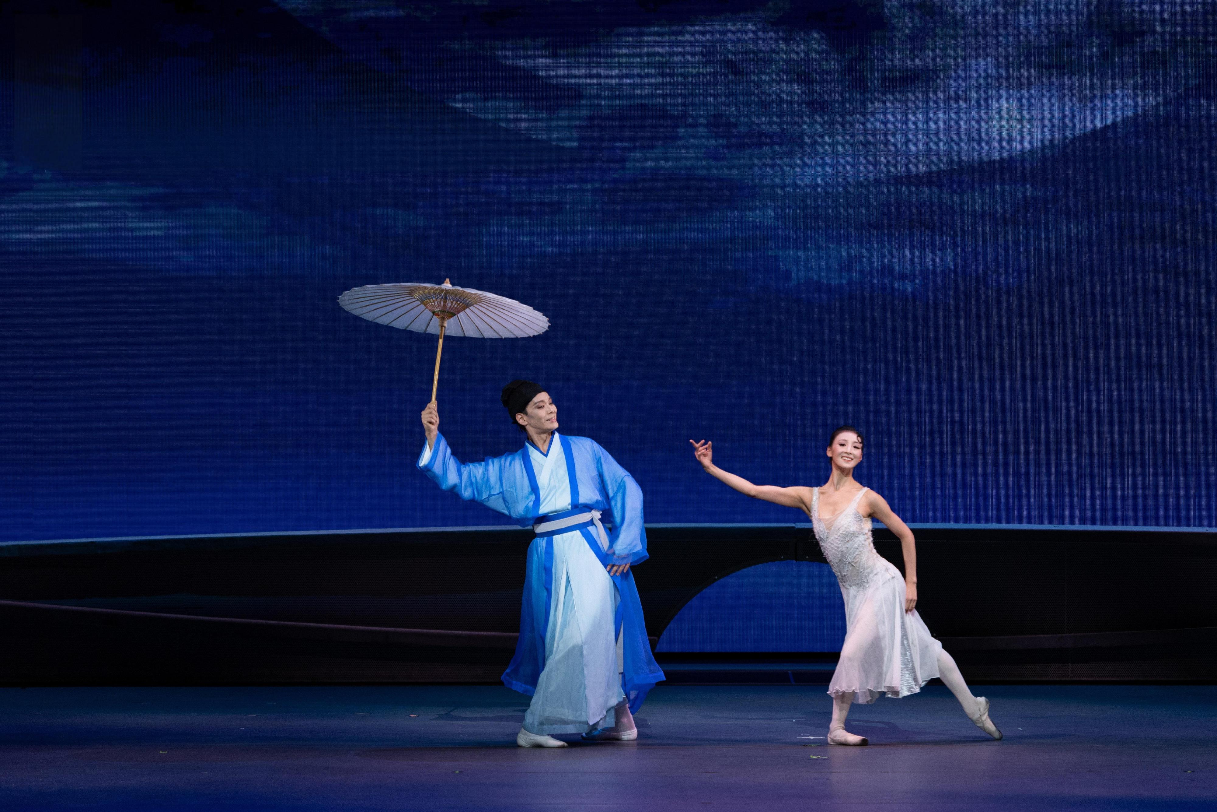 The Chinese Culture Festival (CCF) 2026 will be held from June to September. Photo shows a scene from dance drama "Lady White Snake" by Shanghai Grand Theatre, the opening programme of this year's CCF. 

