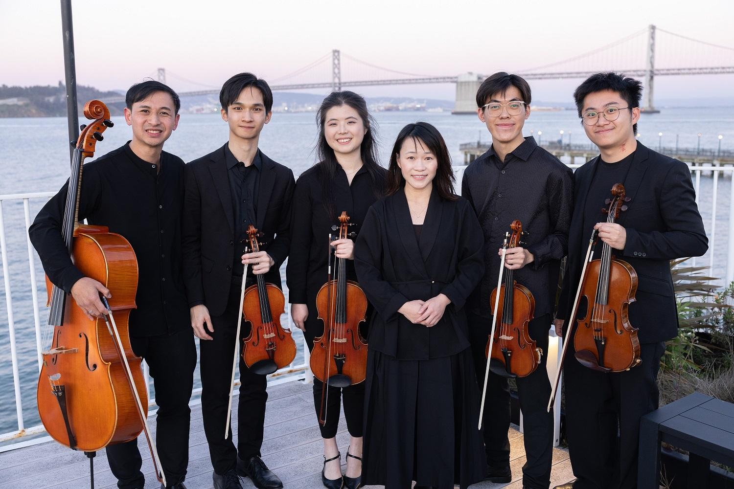 Welcoming the Hong Kong Academy for Performing Arts Nexus Ensemble, the Hong Kong Economic and Trade Office in San Francisco hosted a Hong Kong Cultural Evening series in Seattle (March 31, Seattle time), San Francisco (April 2, San Francisco time), and Los Angeles (April 6, Los Angeles time). Photo shows members of the ensemble (from left): Eric Yip, Tony Chow, Claire Wong, Karry Li, Evan Wong, and Rio Lee.