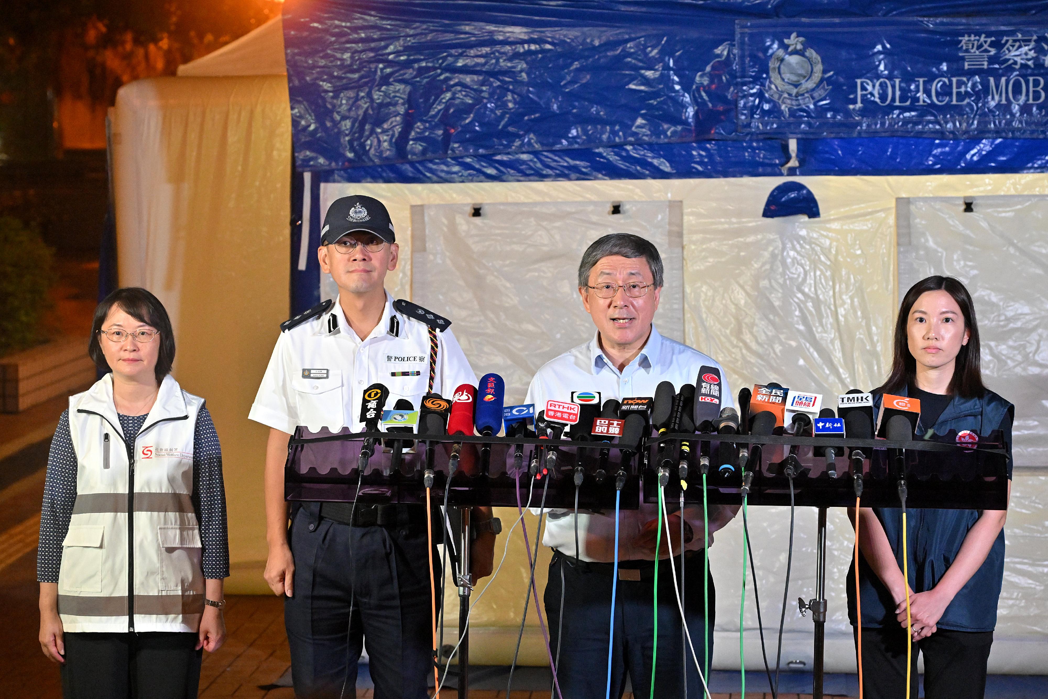 政務司副司長總結宏福苑居民首日上樓安排