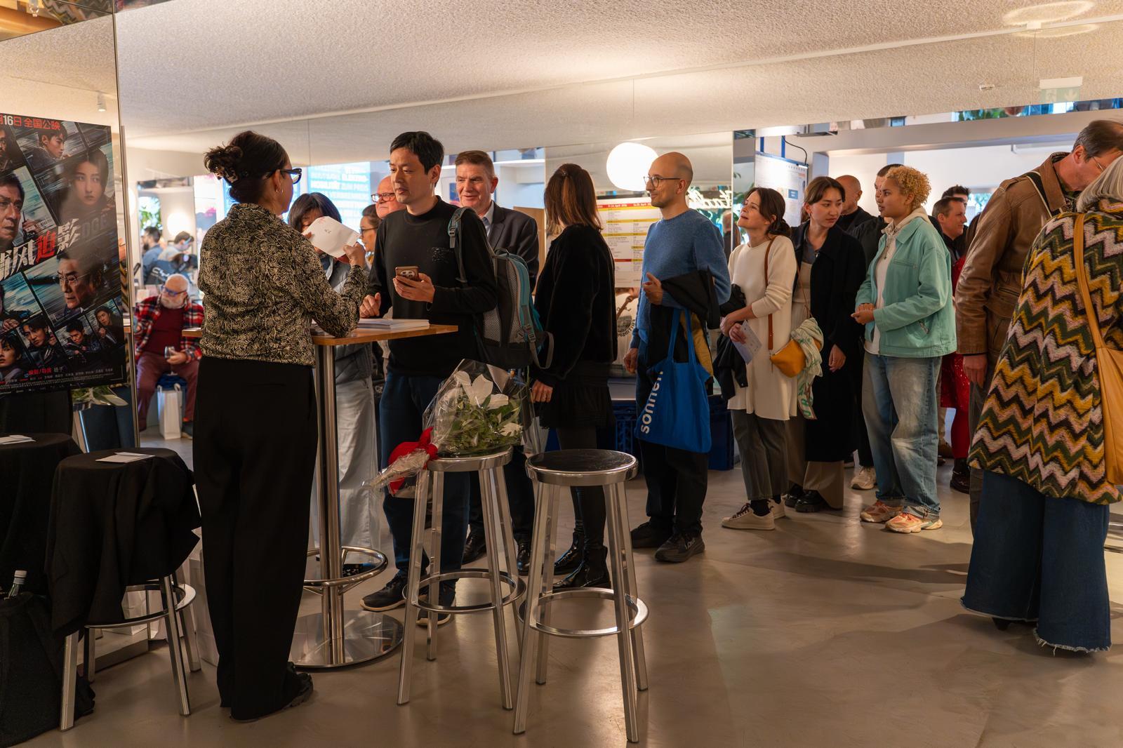 The Hong Kong Economic and Trade Office, Berlin supported the screening of Hong Kong films at the Red Lotus Asian Film Festival in Vienna. Photo shows the reception after the screening of "The Shadow's Edge".