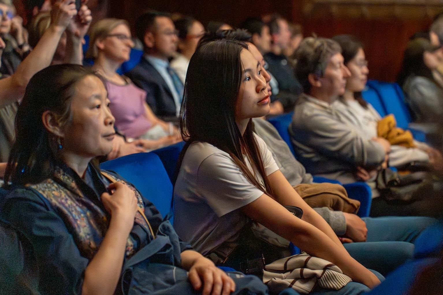 The Hong Kong Economic and Trade Office, Berlin supported the 5th Red Lotus Asian Film Festival in Vienna, Austria. Photo shows the audience at the screening of "The Shadow's Edge" in Vienna on April 25 (Vienna time).