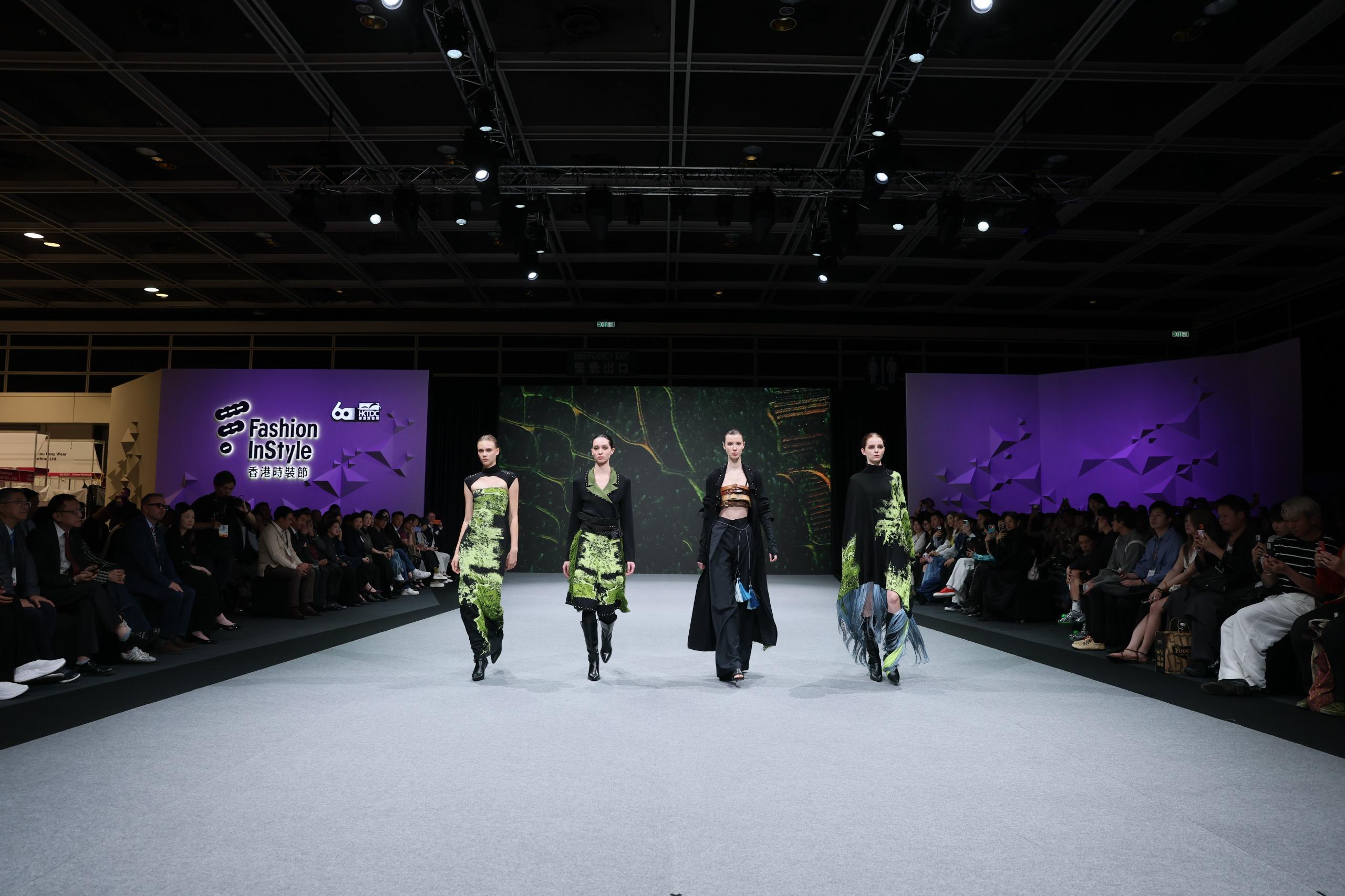 Sponsored by the Cultural and Creative Industries Development Agency under the Culture, Sports and Tourism Bureau and organised by the Hong Kong Trade Development Council, NEXT@Fashion InStyle is being held at the Hong Kong Convention and Exhibition Centre for four consecutive days from April 27. Photo shows one of the programme highlights, the fashion parade.