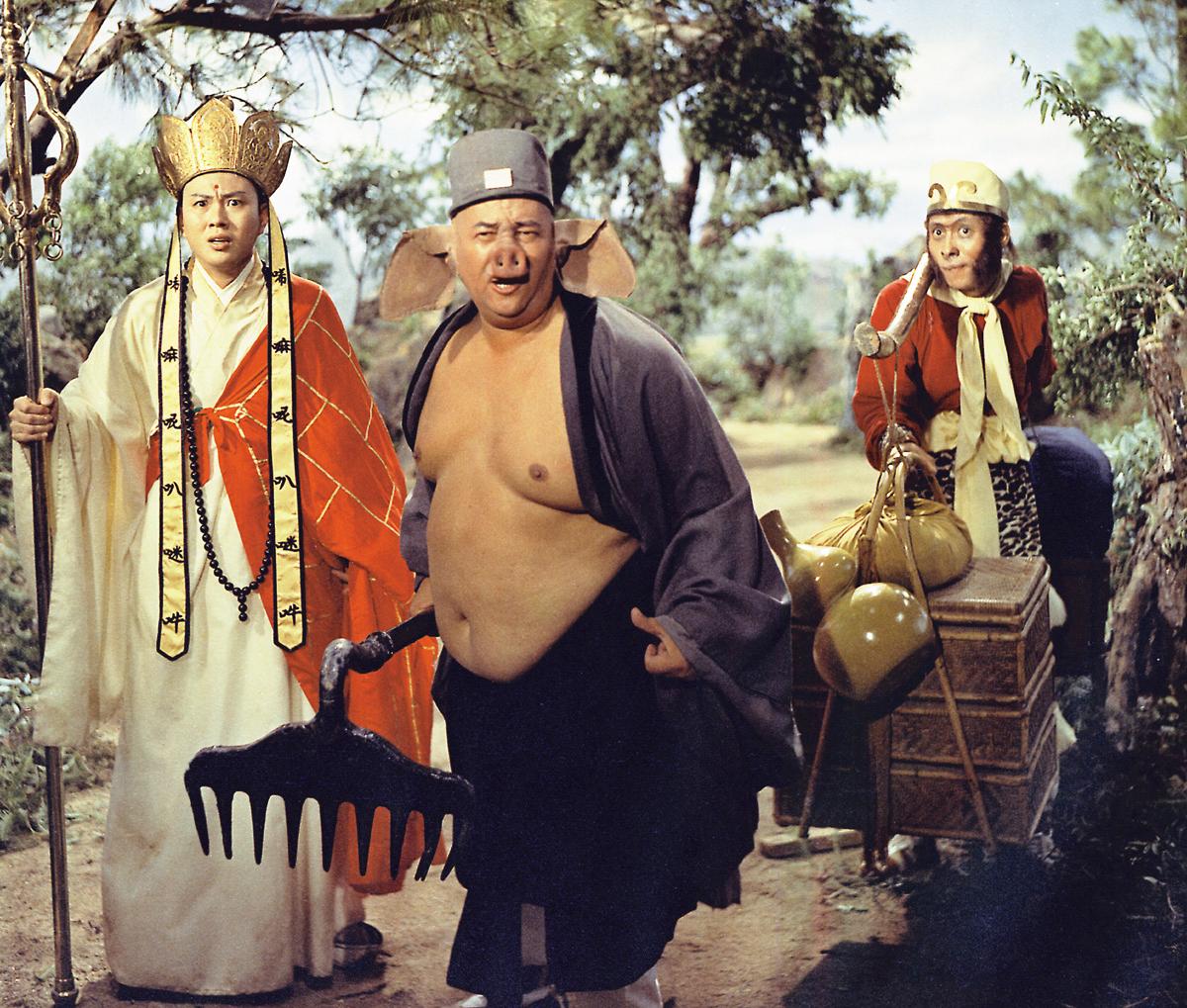 The Hong Kong Film Archive (HKFA) of the Leisure and Cultural Services Department will present a programme entitled "Journeys to the West: Cinematic Dialogues Across Time" from June 27 to July 11 at the Hall of the East Kowloon Cultural Centre and the Cinema of the HKFA. This screening programme will showcase three pairings of films with six classic adaptations of the masterpiece novel "Journey to the West" in different eras. Photo shows a film still of "The Monkey Goes West" (1966). (&copy;Licensed by Celestial Pictures Limited All Rights Reserved)