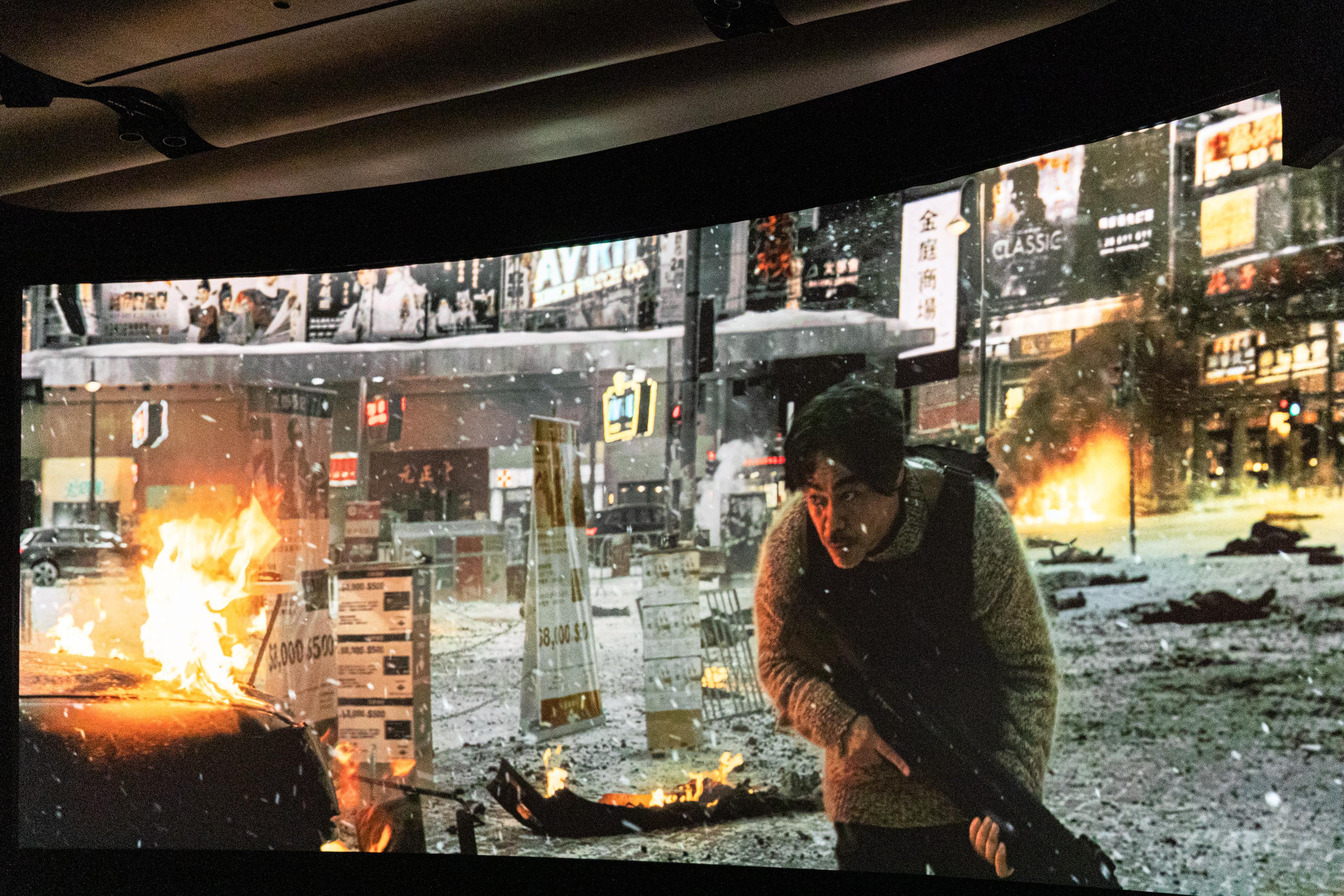 With support from the Hong Kong Economic and Trade Office in San Francisco, Hong Kong films were showcased at film festivals in the Western United States. Photo shows "Sons of the Neon Night" being screened at the Seattle International Film Festival on May 16 (Seattle time).