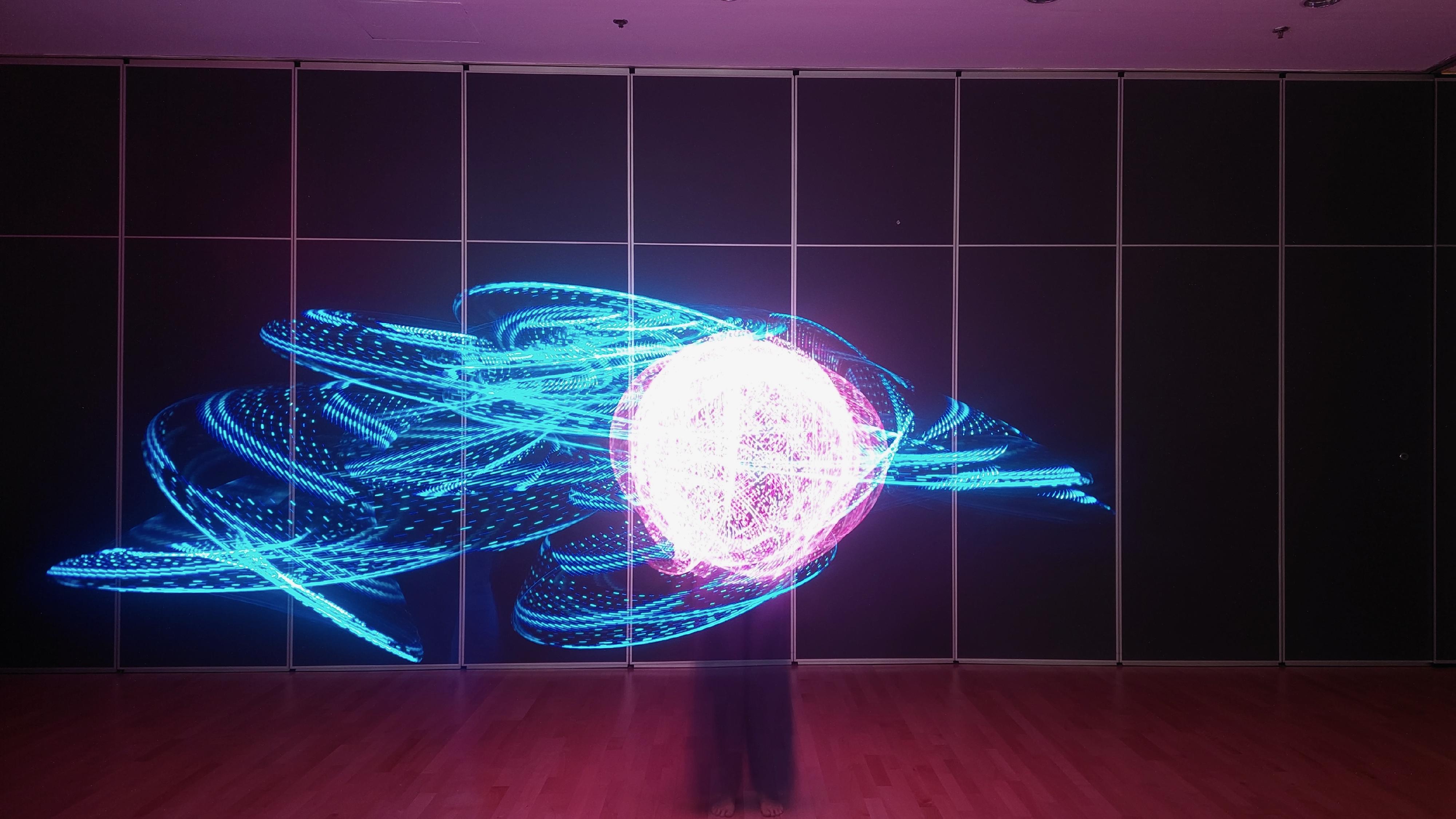 The Film Programmes Office of the Leisure and Cultural Services Department will present the "Summer of Light: Cinema in Motion" at Sai Wan Ho Civic Centre on July 11 and 12, including various ticketed workshops and free activities. The event is one of the highlights of the Summer Family Cine Fest. Photo shows a demonstration work of the "Glow in Motion: Sea World Light Painting" workshop.