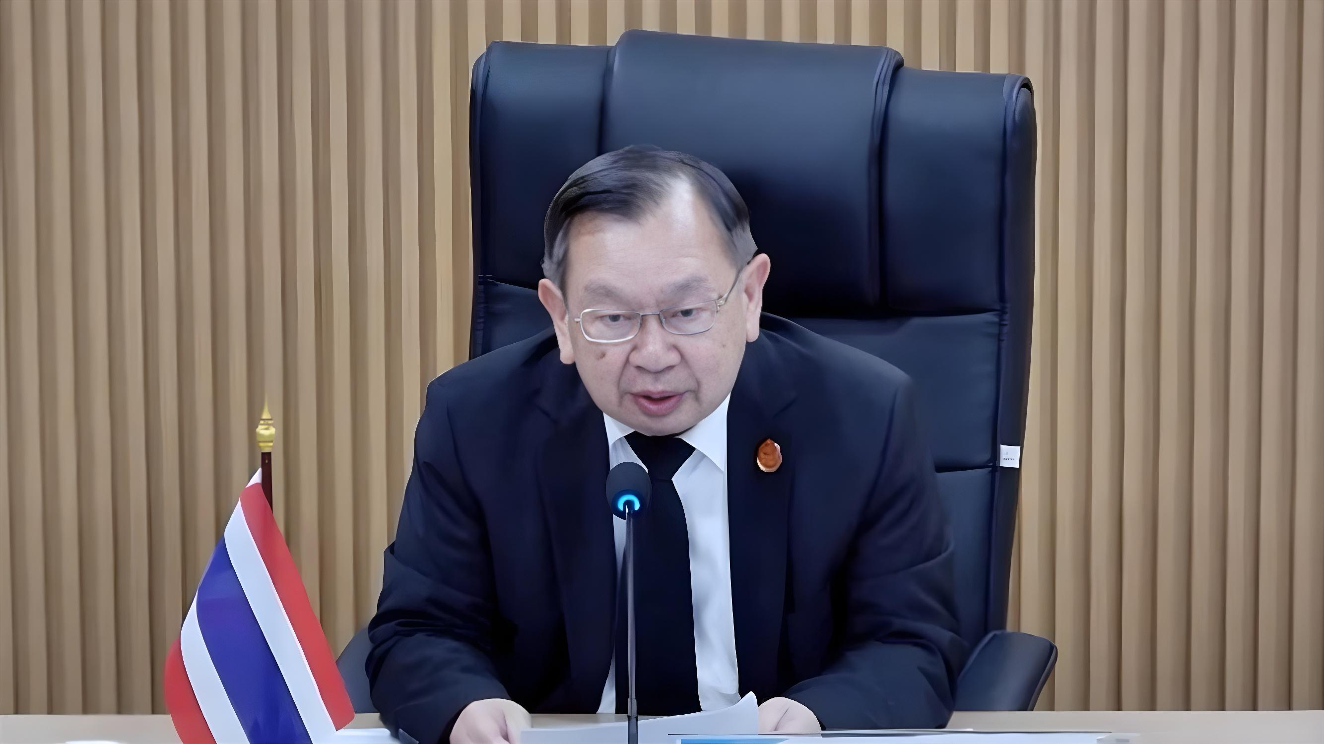 The Hong Kong International Ombudsman Academy held its first international webinar yesterday (June 24). Photo shows the Chief Ombudsman of Thailand, Mr Songsak Saicheua, speaking at the webinar.
