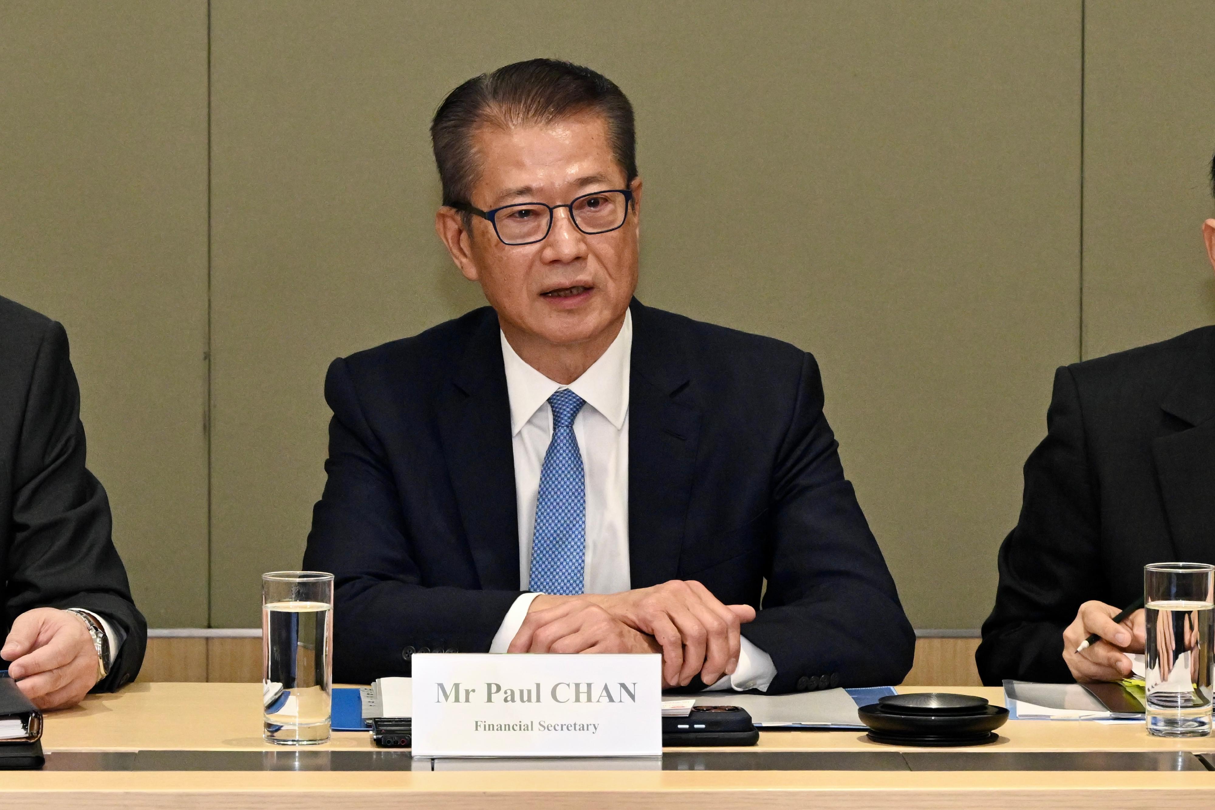 財政司司長陳茂波今日（六月二十九日）主持稅務政策諮詢委員會首次會議。