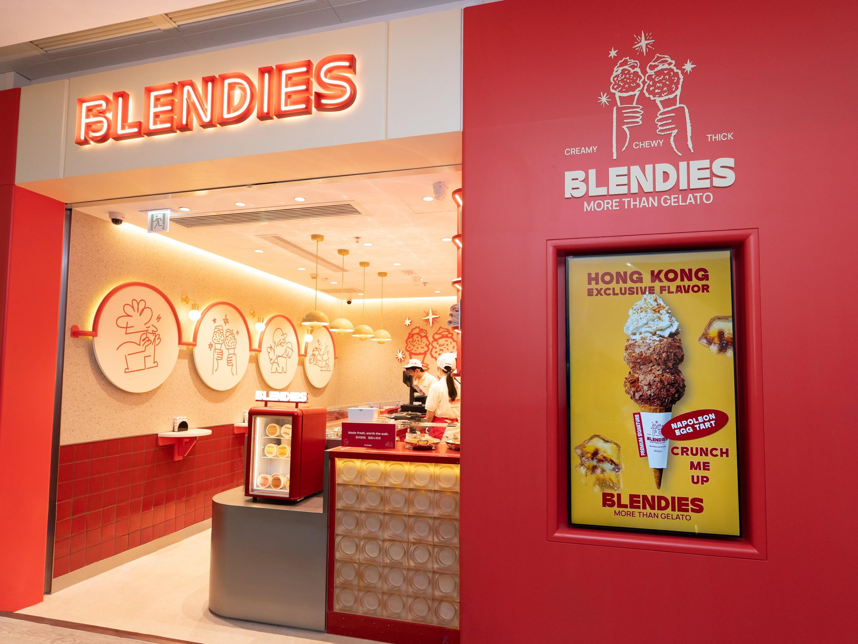 Invest Hong Kong today (July 10) announced the opening of Thailand gelato brand Blendies' first overseas store, at K11 Art Mall in Tsim Sha Tsui. Photo shows the new store.