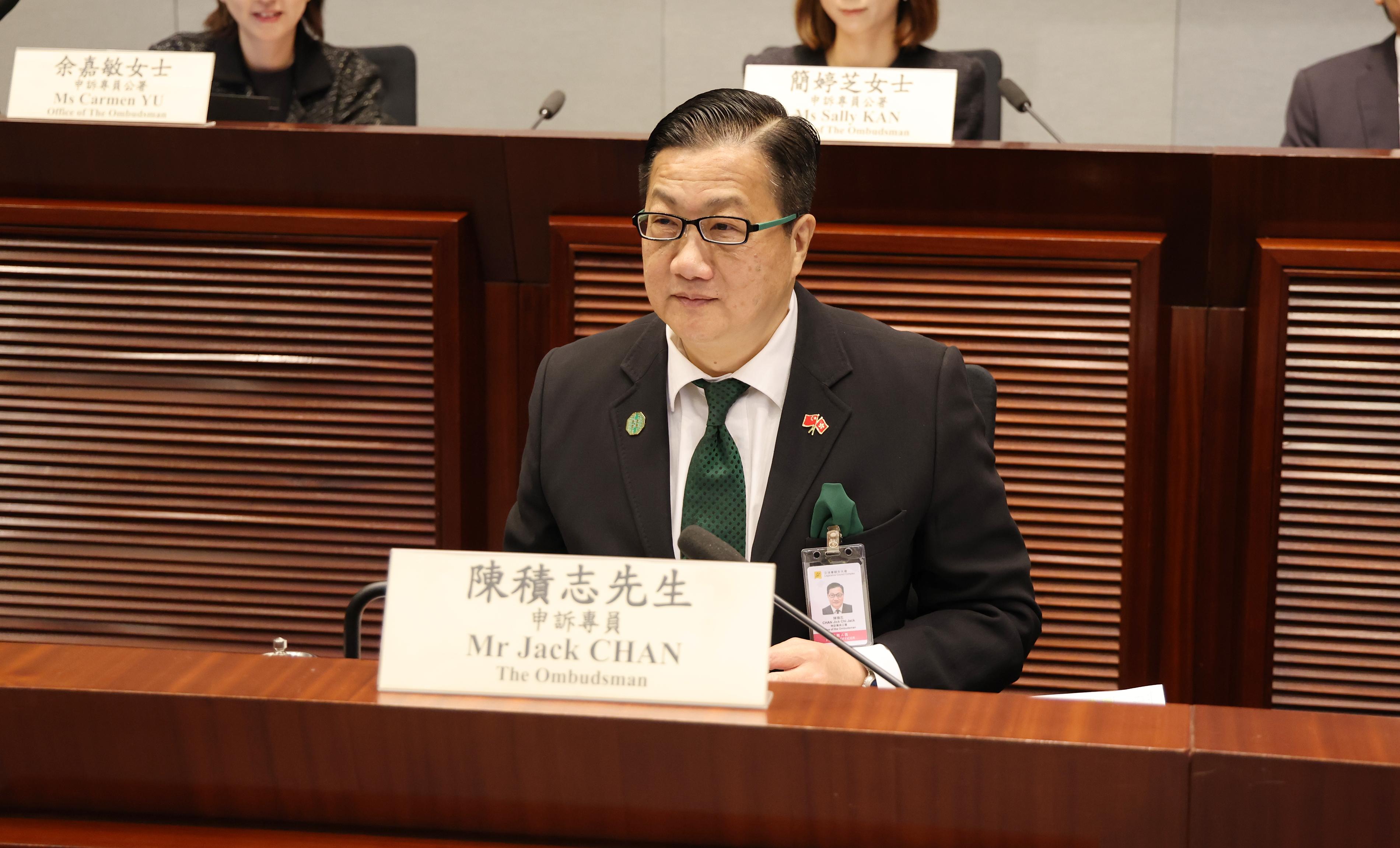 ​申訴專員向立法會議員簡介二○二五／二六年度工作成果